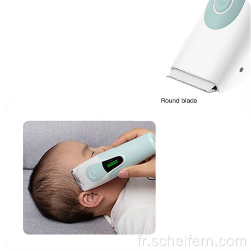 Taille de cheveux électriques rechargeables bébé silencieux